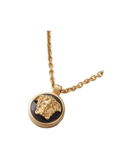 Versace White Medusa Necklace for men