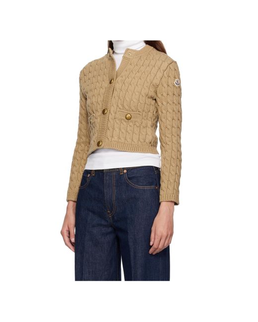 Moncler Blue Long-Sleeved Cardigan