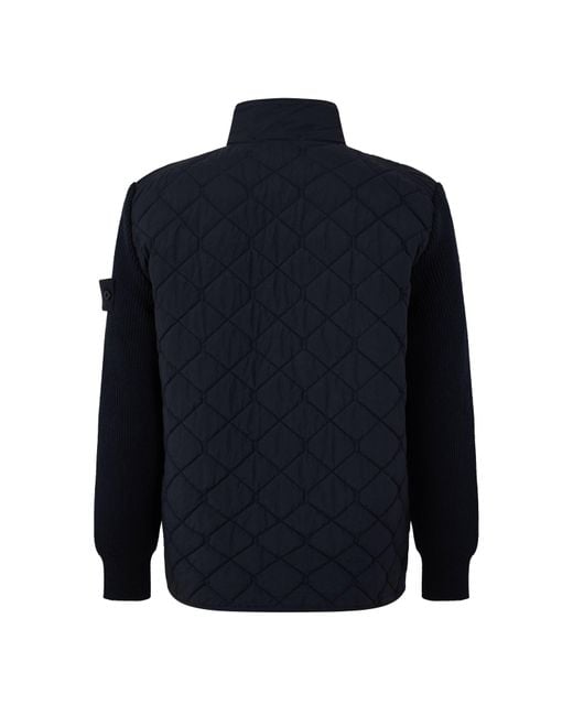 Stone Island Blue Collar Hybrid Jacket for men