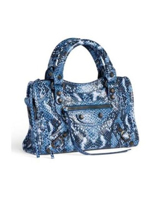 Balenciaga Blue Le City Mini Shoulder Bag