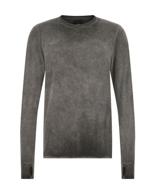 Thom Krom Gray Long-Sleeve T-Shirt for men
