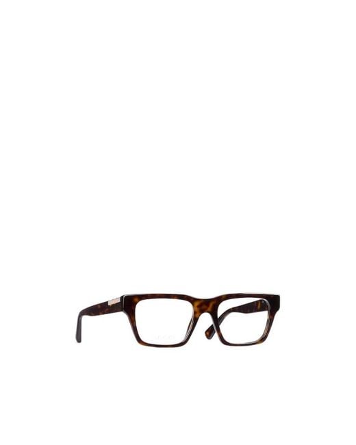 Gucci White Rectangular Optical Frame for men