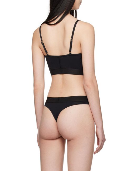 Tom Ford Black Logo Intarsia V-Neck Top