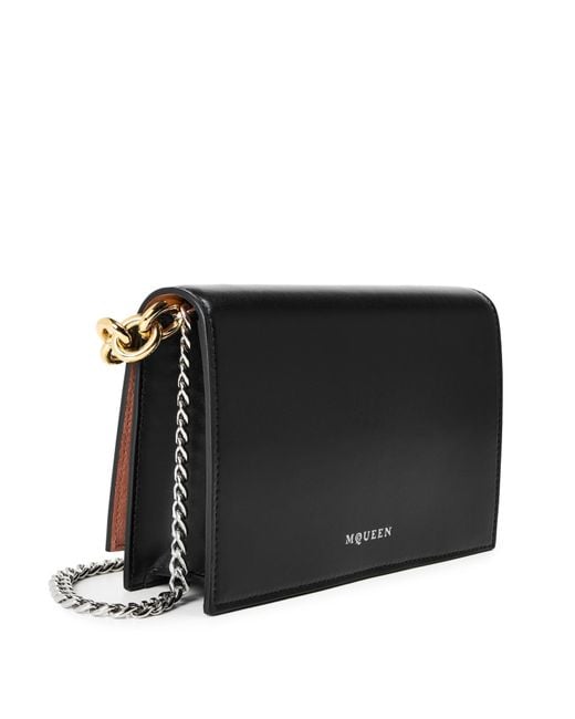 McQueen Black Mini Crossbody Bag