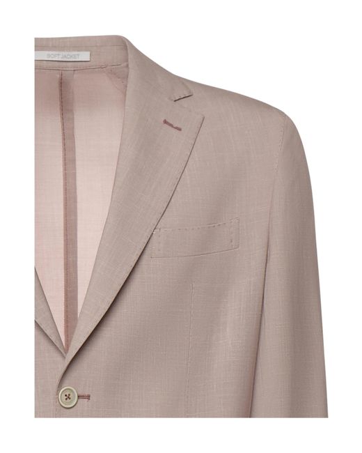 Eleventy Gray Patch Pocket Single-Breasted Blazer for men
