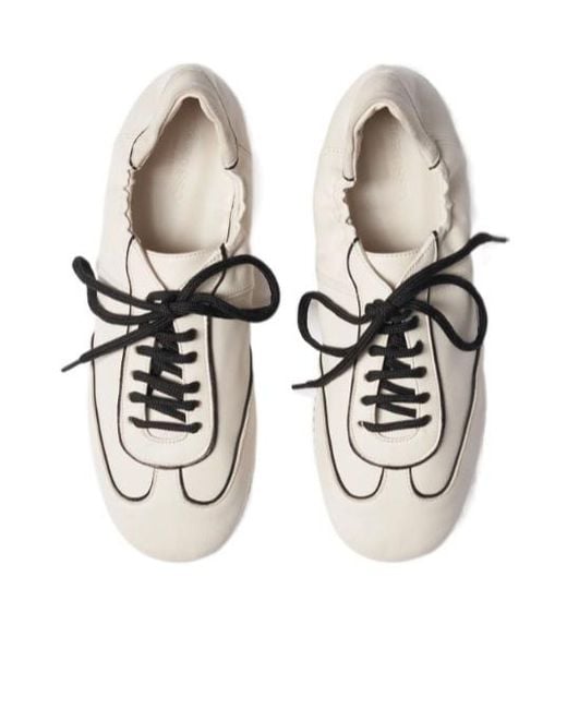 Scarosso White Riley Lace-Up Sneakers