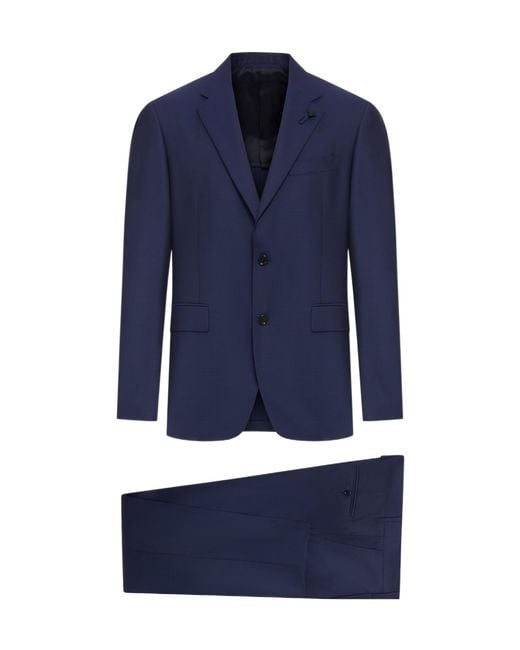 Lardini Blue Two Piece Tailored Suit for men