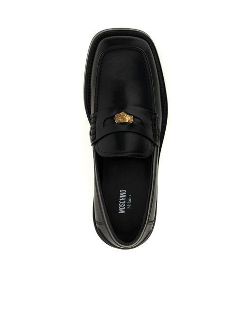 Moschino Black Berlin Slip-On Loafers for men