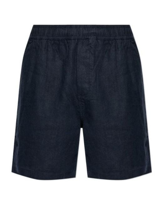 Samsøe & Samsøe Blue Sajabari Elasticated-Waist Shorts for men