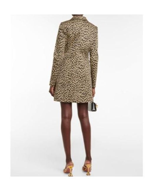 Giambattista Valli Multicolor Animal-Print Denim Minidress