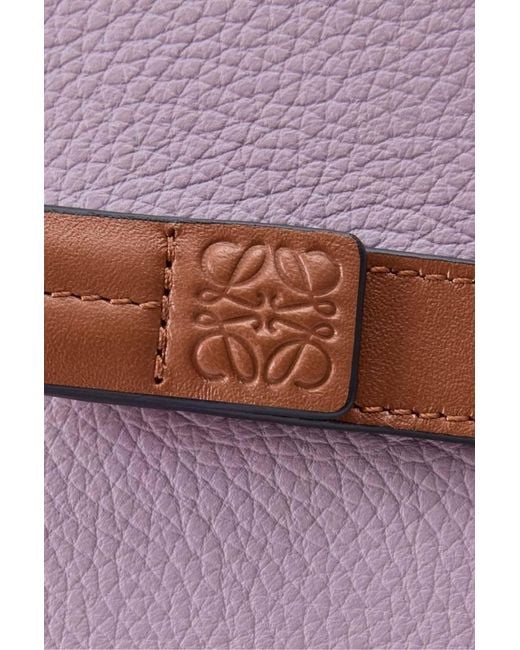 Loewe Purple Compact Zip Wallet