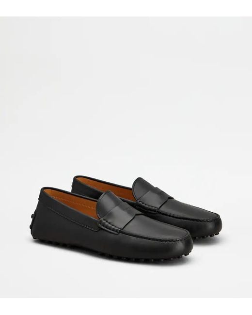 Tod's Black Penny Driving Loafers for men