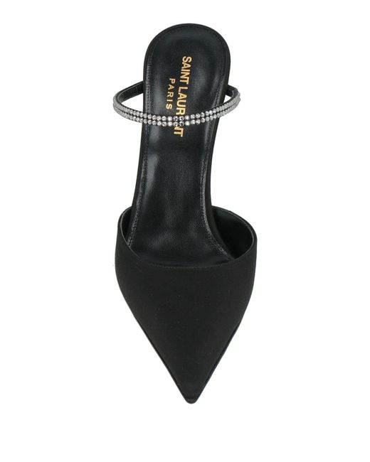 Saint Laurent Black Mules And Clogs