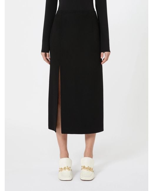 Sportmax Black Spxdanza Midi Skirt
