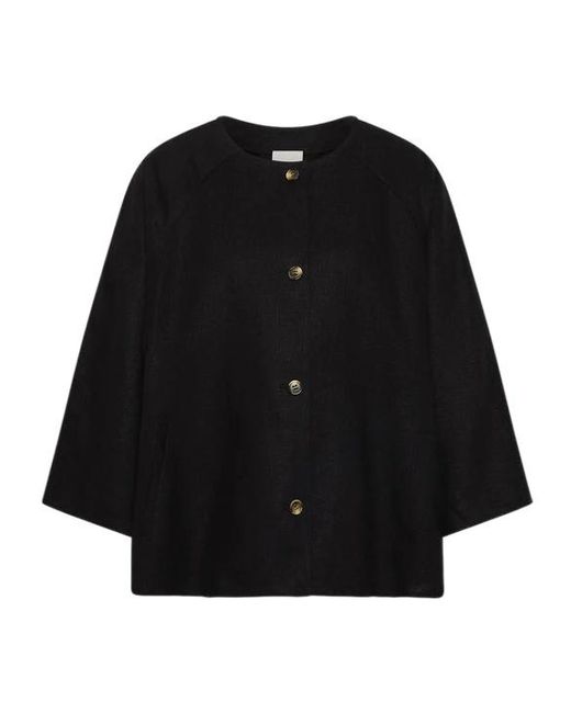 Posse Black Olivia Buttoned Top