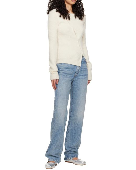 Aeyde White Gabriella Ballet Flats