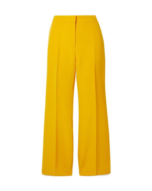 Lafayette 148 New York Yellow Straight-Leg Pants