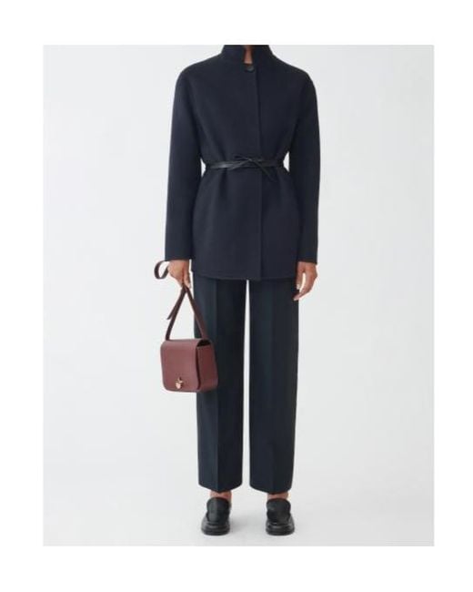 Fabiana Filippi Blue Long-Sleeved Coat