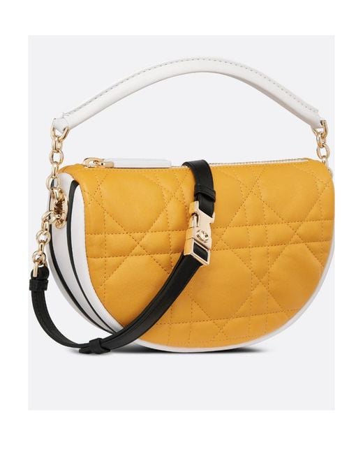 Dior Yellow Small Vibe Hobo Bag