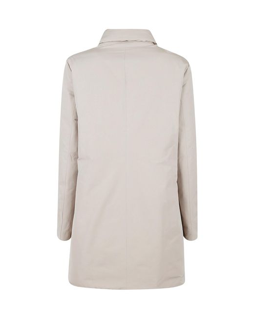 Aspesi Gray Single-Breasted Coat