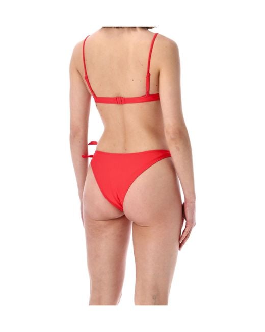 Coperni Red Flower Bikini Bottoms