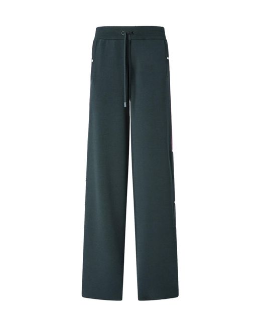 Pinko Blue Stripe-Detailed Drawstring Trousers