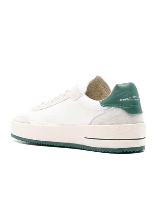 Philippe Model White Nice Low-Top Sneakers for men