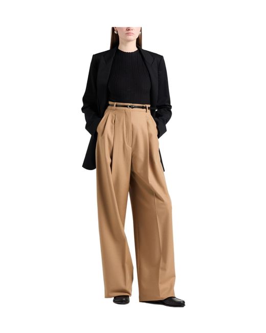 Sportmax Natural Loose Trousers