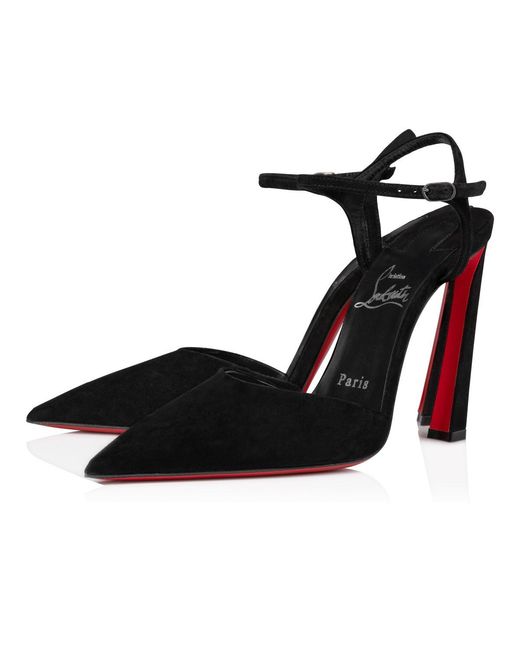 Christian Louboutin Black Condora Riviera Veau Velours Pumps 100