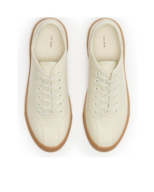 The Row White Canvas Sneakers