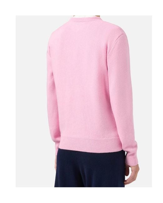 Mc2 Saint Barth Pink Crew Neck Sweater
