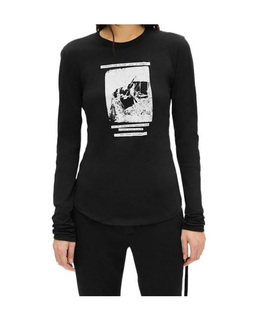Ann Demeulemeester Black Dot Graphic-Print Ruched Top