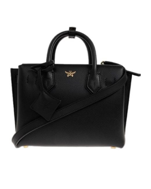 MCM Black Milla Small Tote Bag