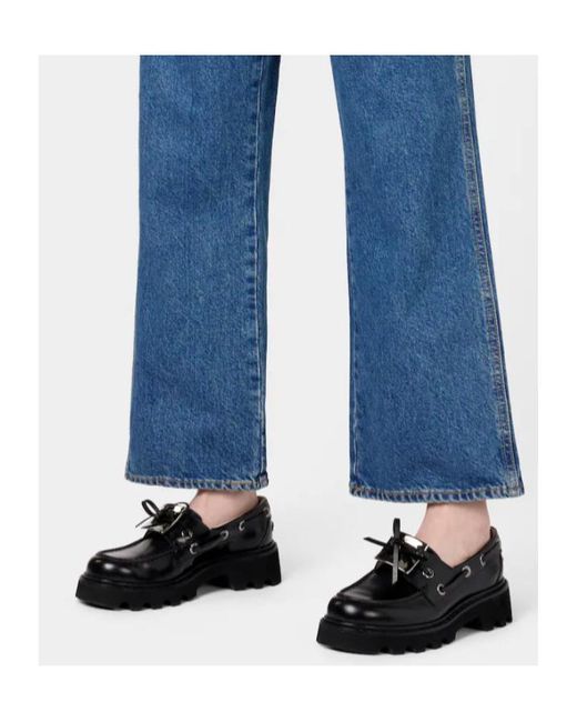 Roger Vivier Black Viv' Rangers Truck Boat Shoes