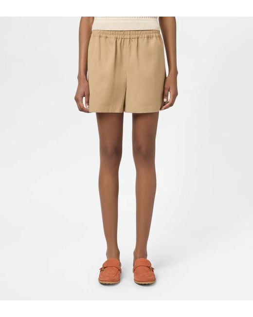 Tod's Natural Elastic Waist Shorts