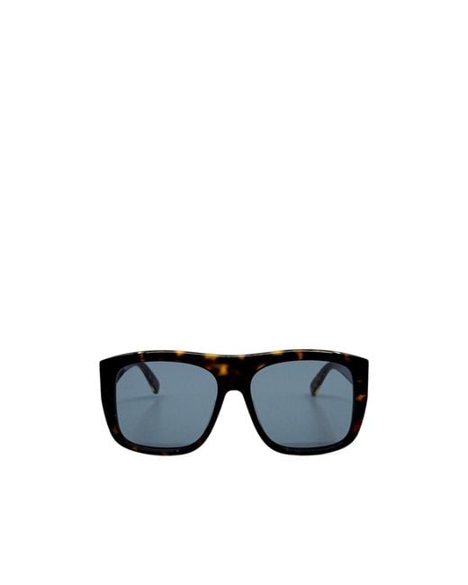 Stella McCartney Blue Eyewear Square Frame Sunglasses