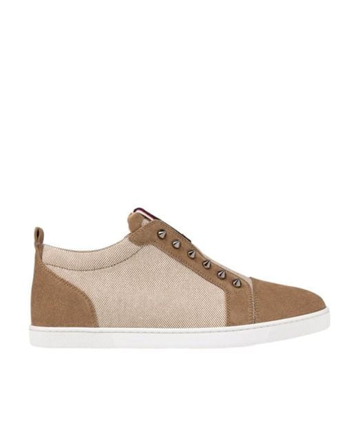 Christian Louboutin Brown Fav Fique A Vontade Low-Top Casual Sneakers for men