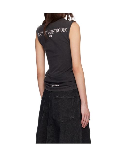 Lu'u Dan Black Year Of The Horse Series Sleeveless T-Shirts for men