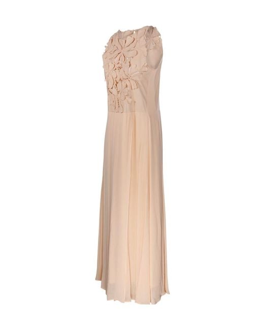 Forte_forte Natural Floral Appliqué Dress