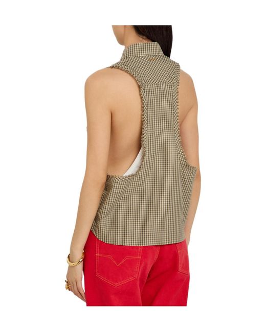 Versace Natural Checked Shirt