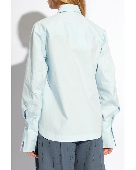 The Attico Blue The Eliza Shirt