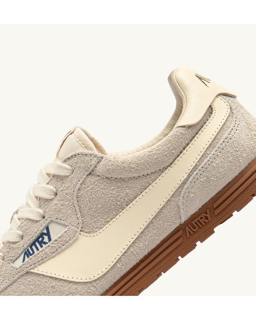 Autry White Windspin Lace-Up Sneakers for men