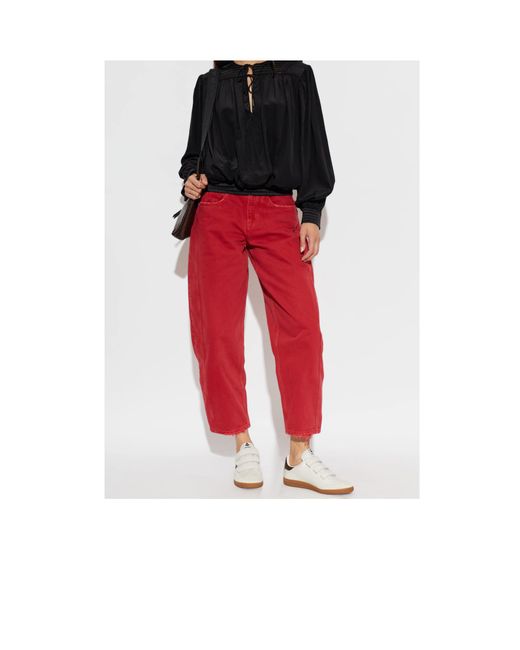 Isabel Marant White Round-Toe Sneakers