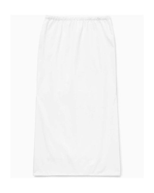 1989 STUDIO White Asymmetrical Midi Skirt