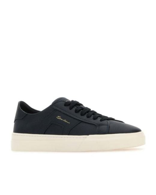 Santoni Blue Gloria Low-Top Sneakers for men