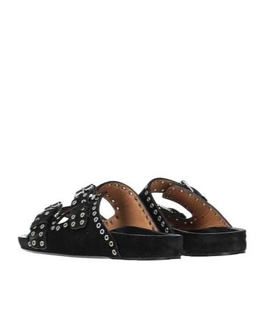 Isabel Marant Black Solidcolor Roundtoe Shoes
