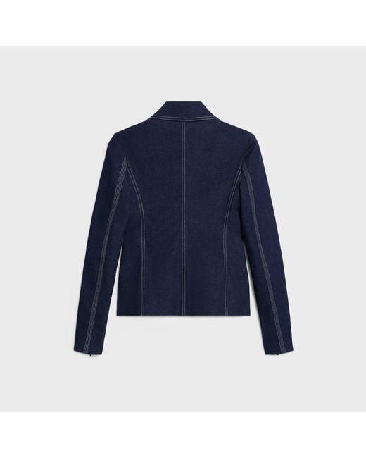 Céline Blue Cavaliere Jacket