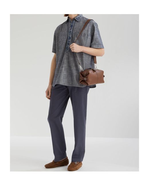 Fendi Brown Selleria Siesta Small Messenger Bag for men
