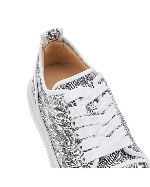 Christian Louboutin Gray Round Head Low-Cut Skate Shoes