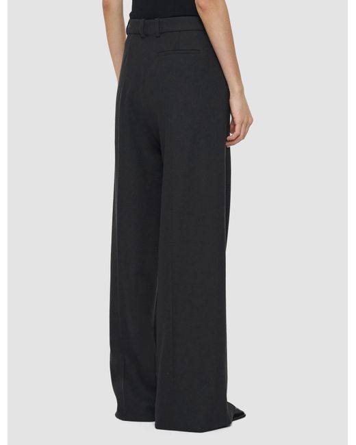 Joseph Black Alana Pleated-Front Trousers